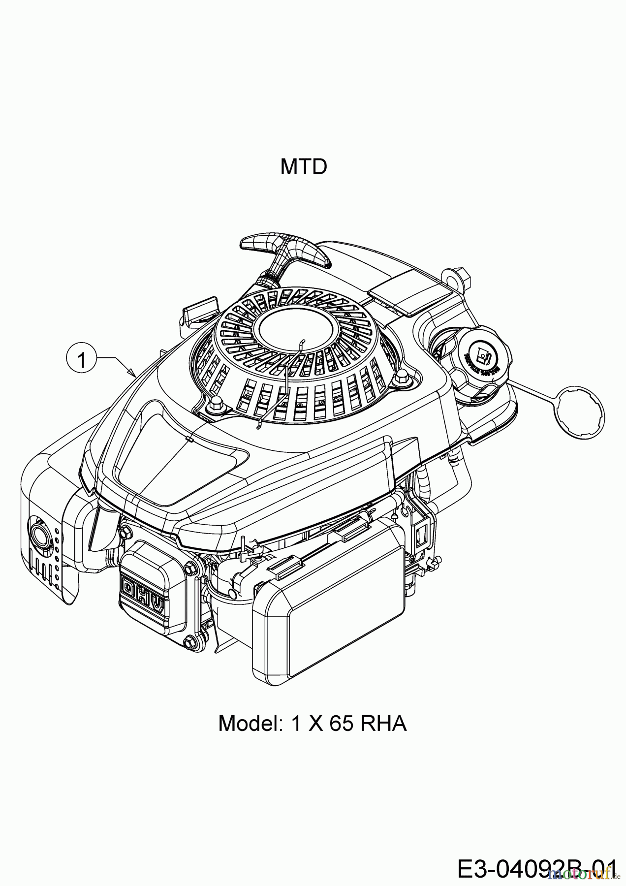  Wolf-Garten Motormäher mit Antrieb AT 5300 AHW 12C-PRJ6650  (2019) Motor MTD