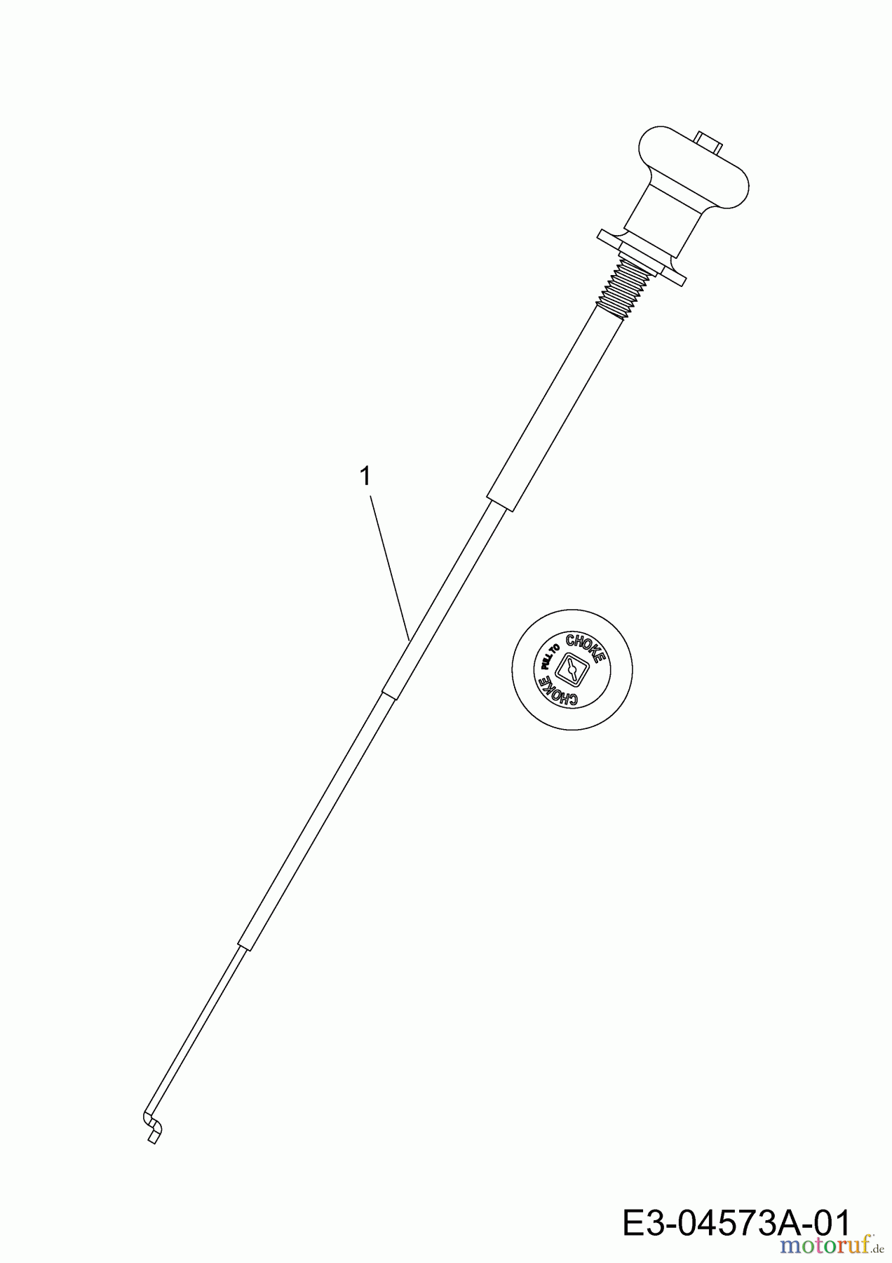  Wolf-Garten Rasentraktoren Expert 96.160 H 13AG93WF650  (2014) Chokezug