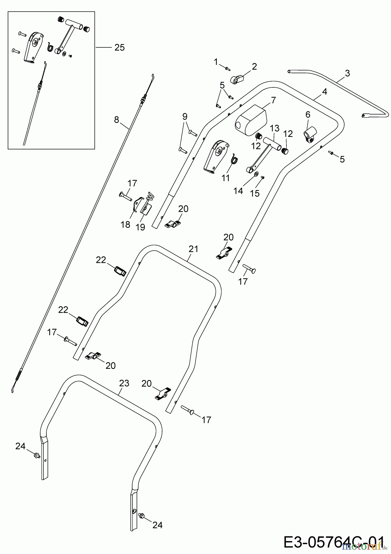  Wolf-Garten Motorvertikutierer UV 35 B 3635000  (2019) Holm