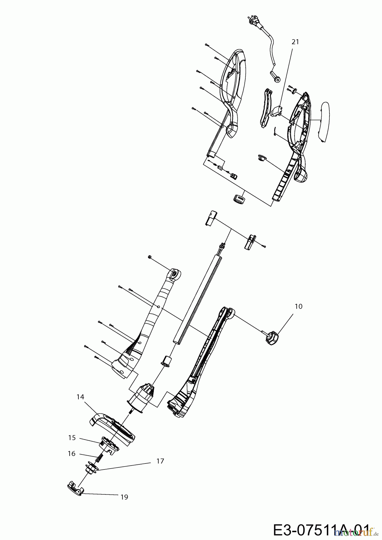  Wolf-Garten Elektrotrimmer Campus 350 RT 41AC0UU-650  (2019) Grundgerät