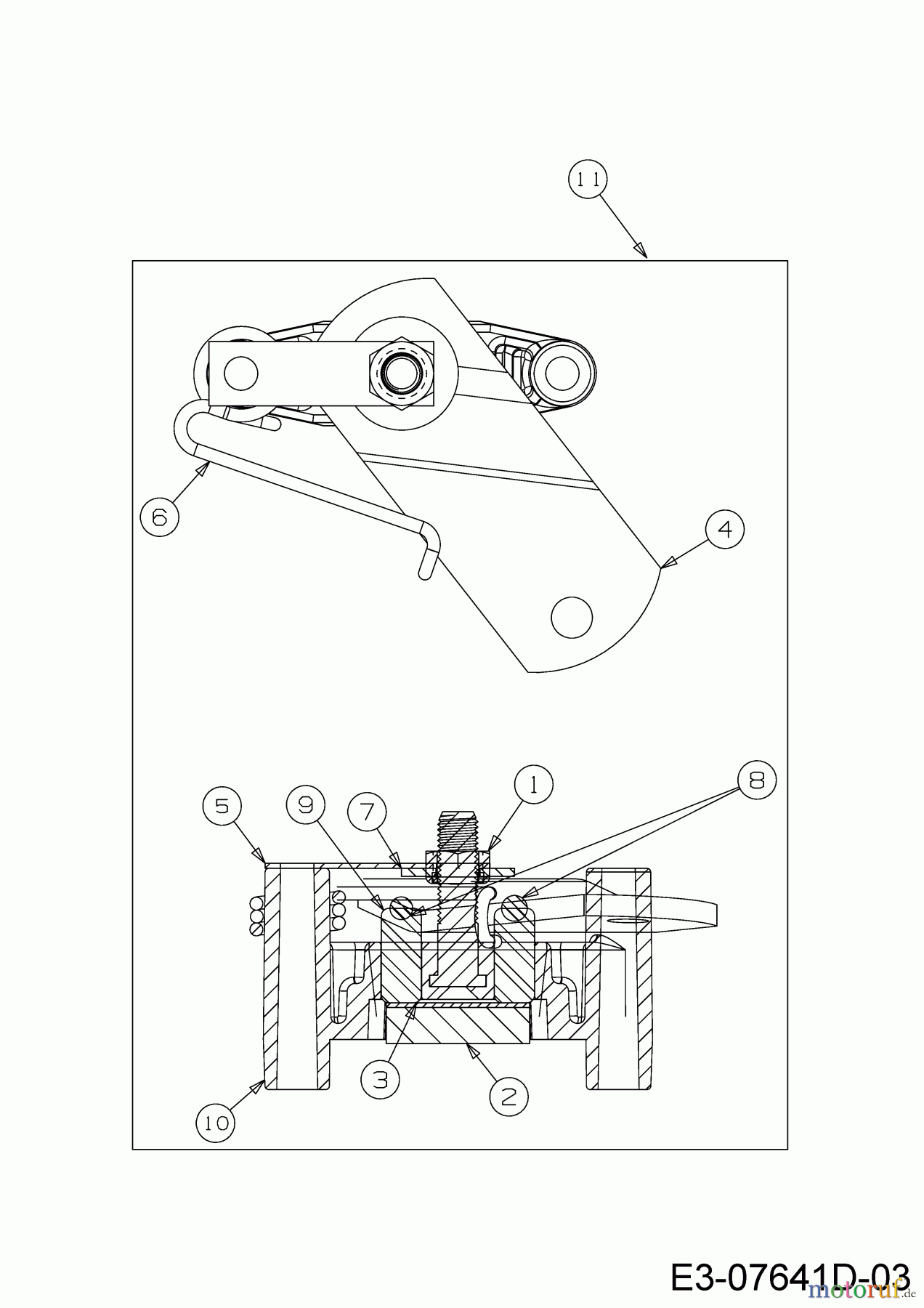  Wolf-Garten Rasentraktoren Scooter Pro 13B226HD650  (2016) Bremse