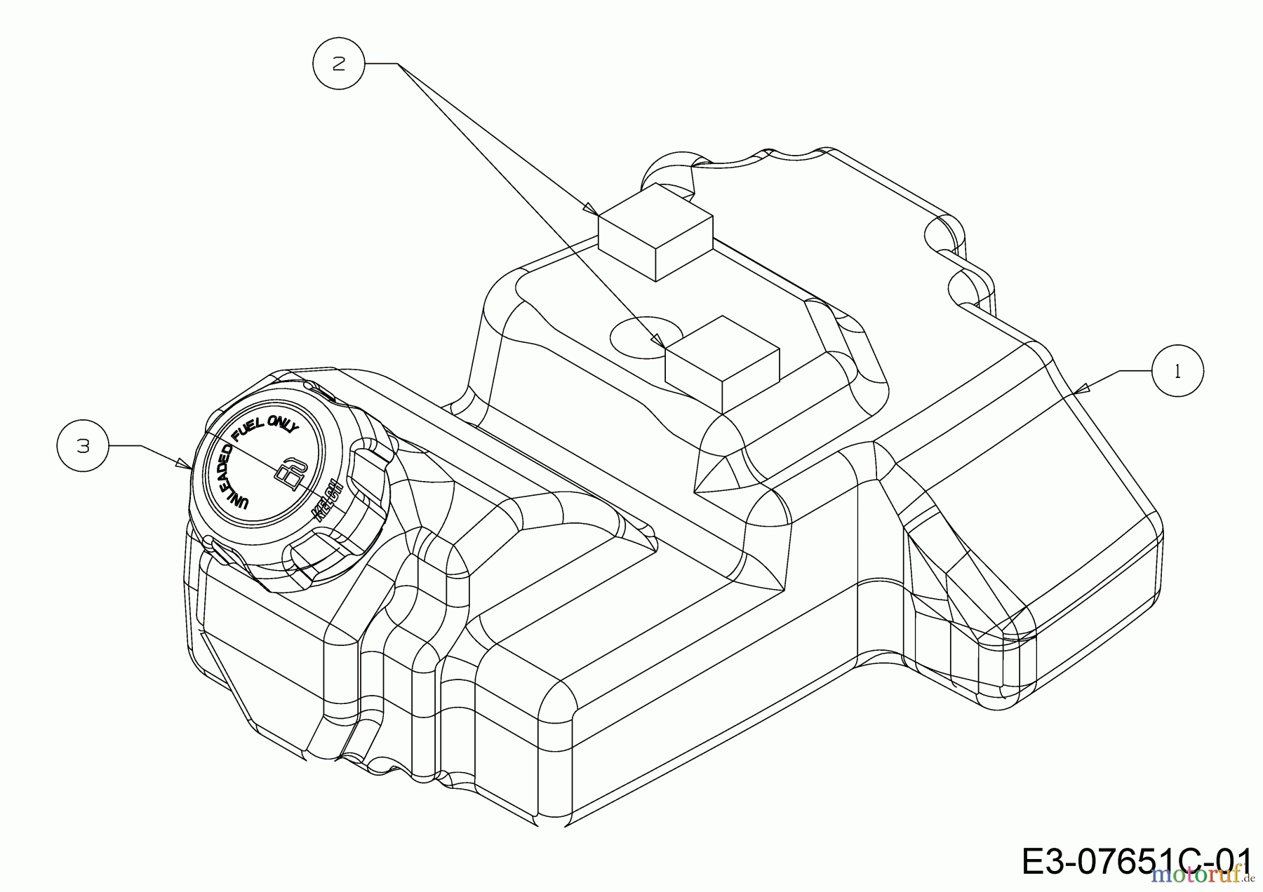  Wolf-Garten Rasentraktoren Scooter Pro 13B226HD650  (2019) Tank