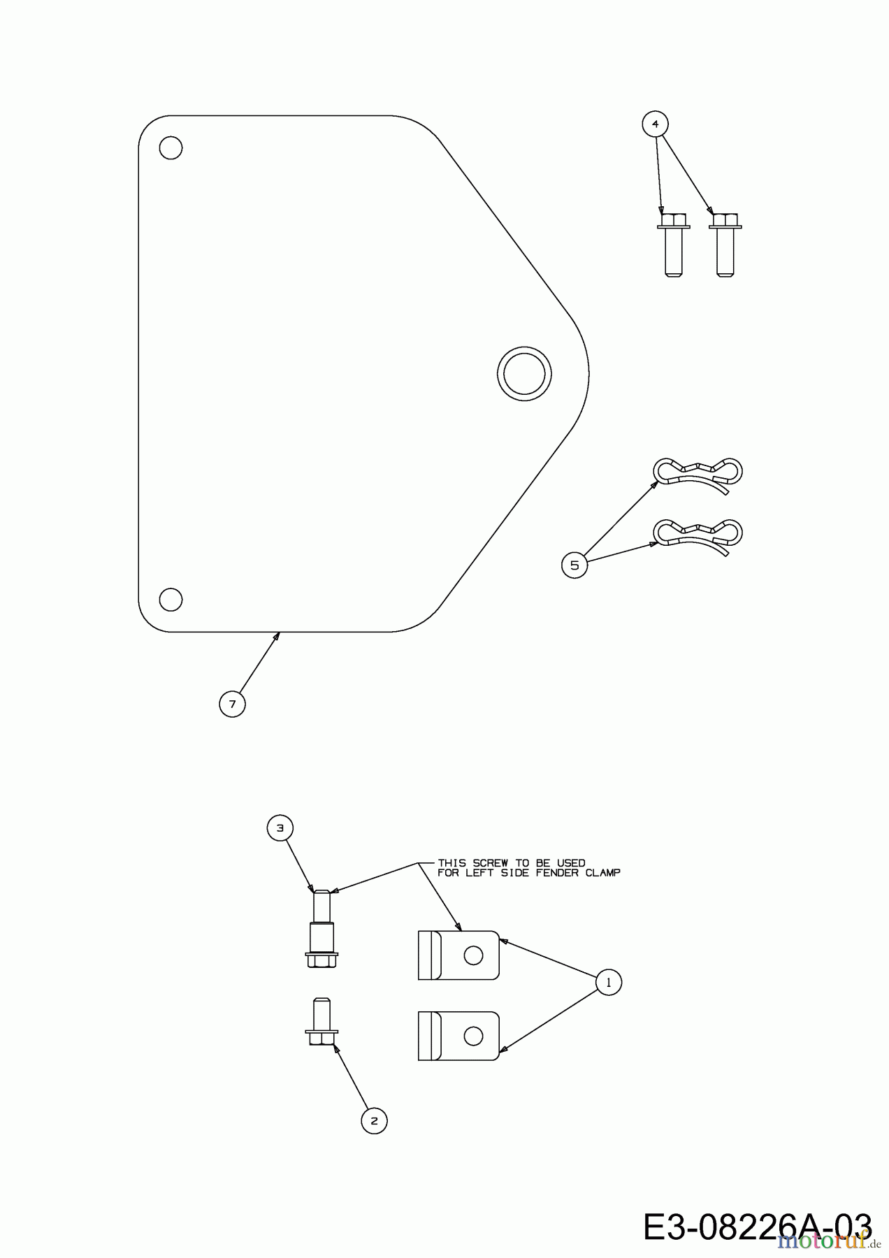  Wolf-Garten Rasentraktoren Scooter Pro 13B226HD650  (2015) Anhängekupplung, Schraubenbeipack Sitzwanne