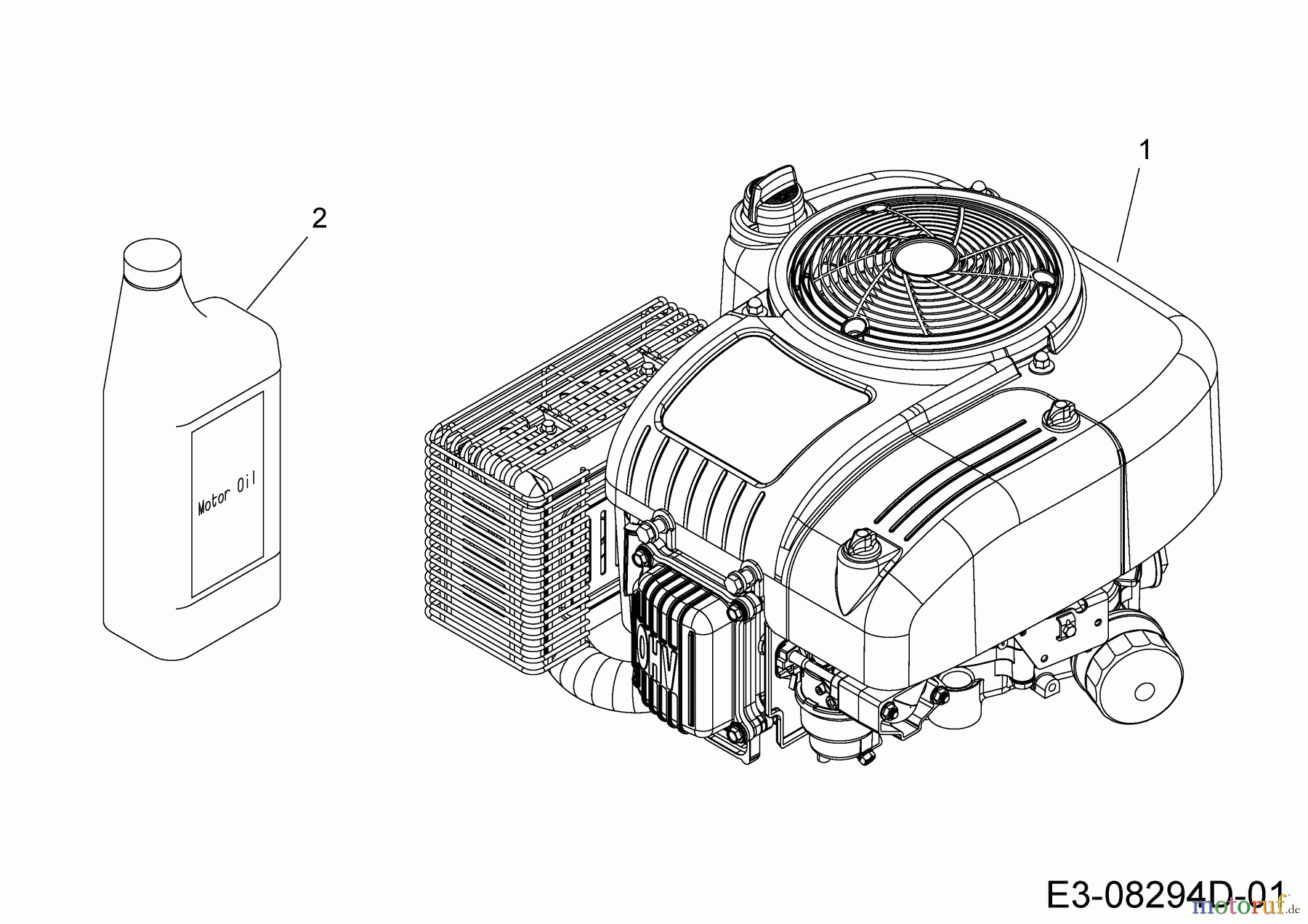  Wolf-Garten Rasentraktoren Scooter Pro 13B226HD650  (2015) Motor MTD