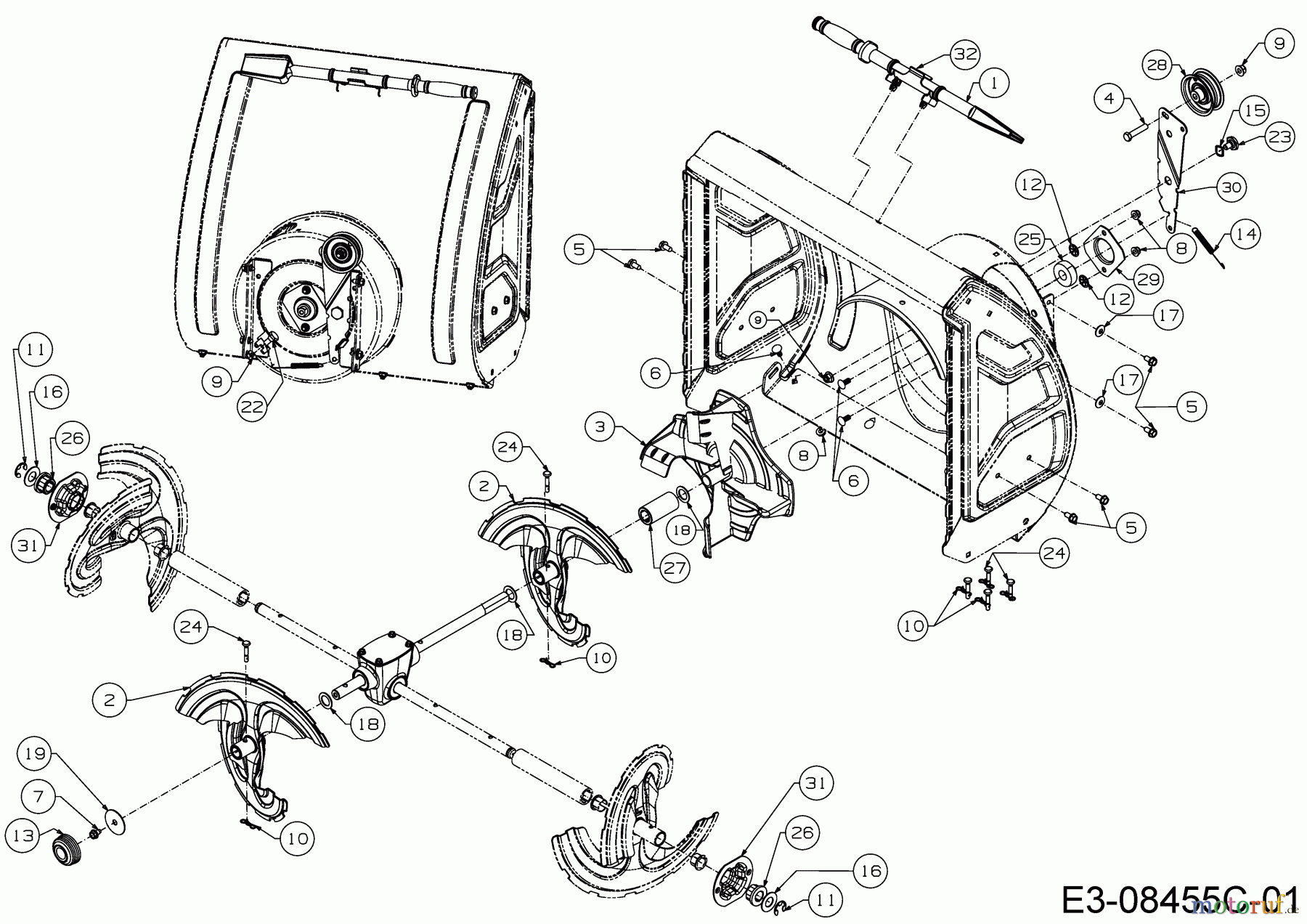  Wolf-Garten Schneefräsen Expert 7190 HD 31AY55SY650  (2017) Schaufelrad, Schnecke