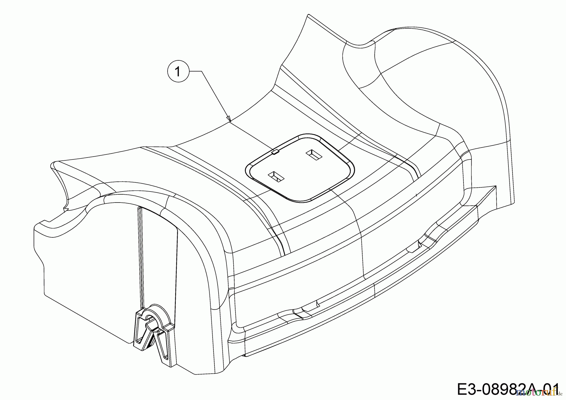  Wolf-Garten Motormäher mit Antrieb ST 4600 AHWES 12BETRS7650  (2019) Abdeckung Vorderachse