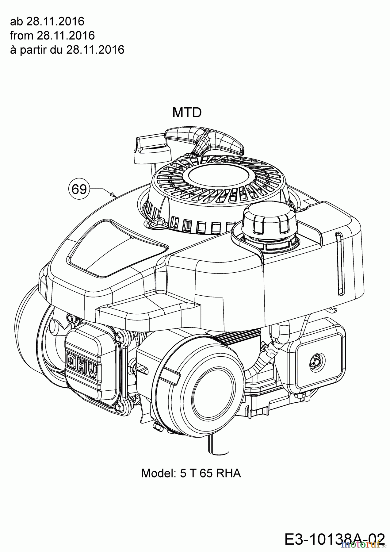  Wolf-Garten Motormäher mit Antrieb A 4600 ATHW 12A-TSSC650  (2018) Motor MTD ab 28.11.2016