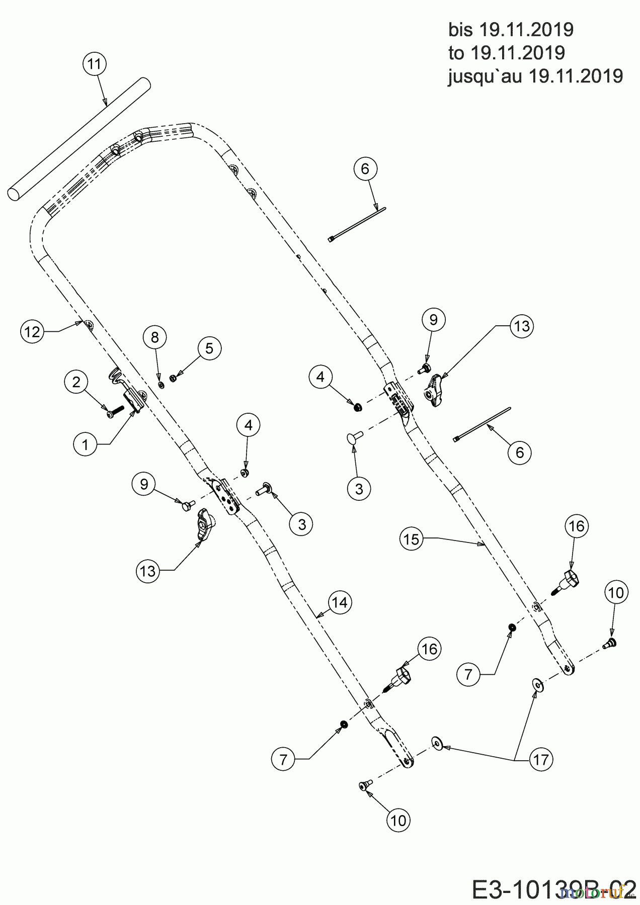  Wolf-Garten Motormäher Expert 420 11C-LUSC650 (2020) Holm bis 19.11.2019