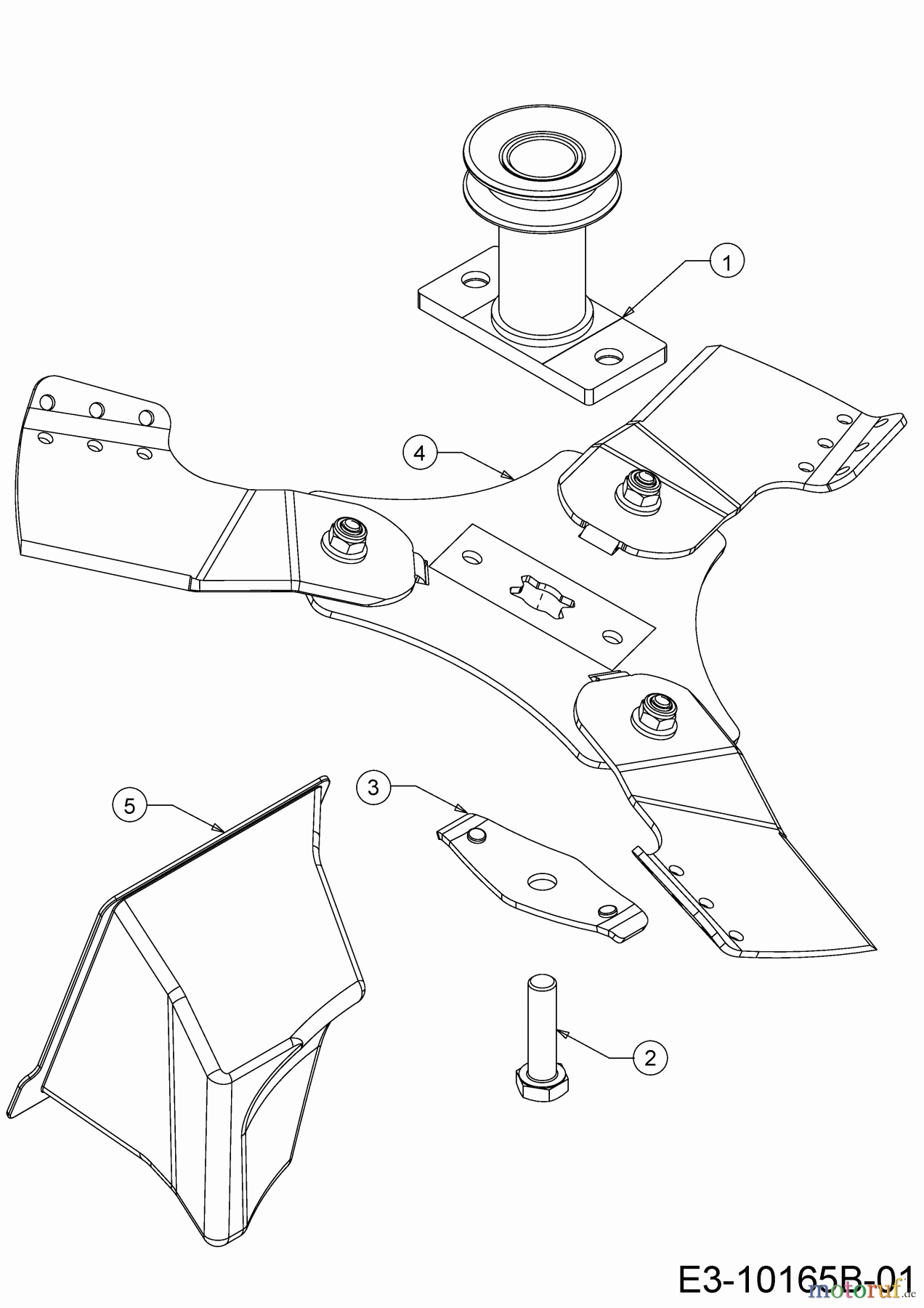  Wolf-Garten Motormäher mit Antrieb A 420 AVHW 12AQLV5B650 (2020) Messer, Messeraufnahme, Mulchstopfen