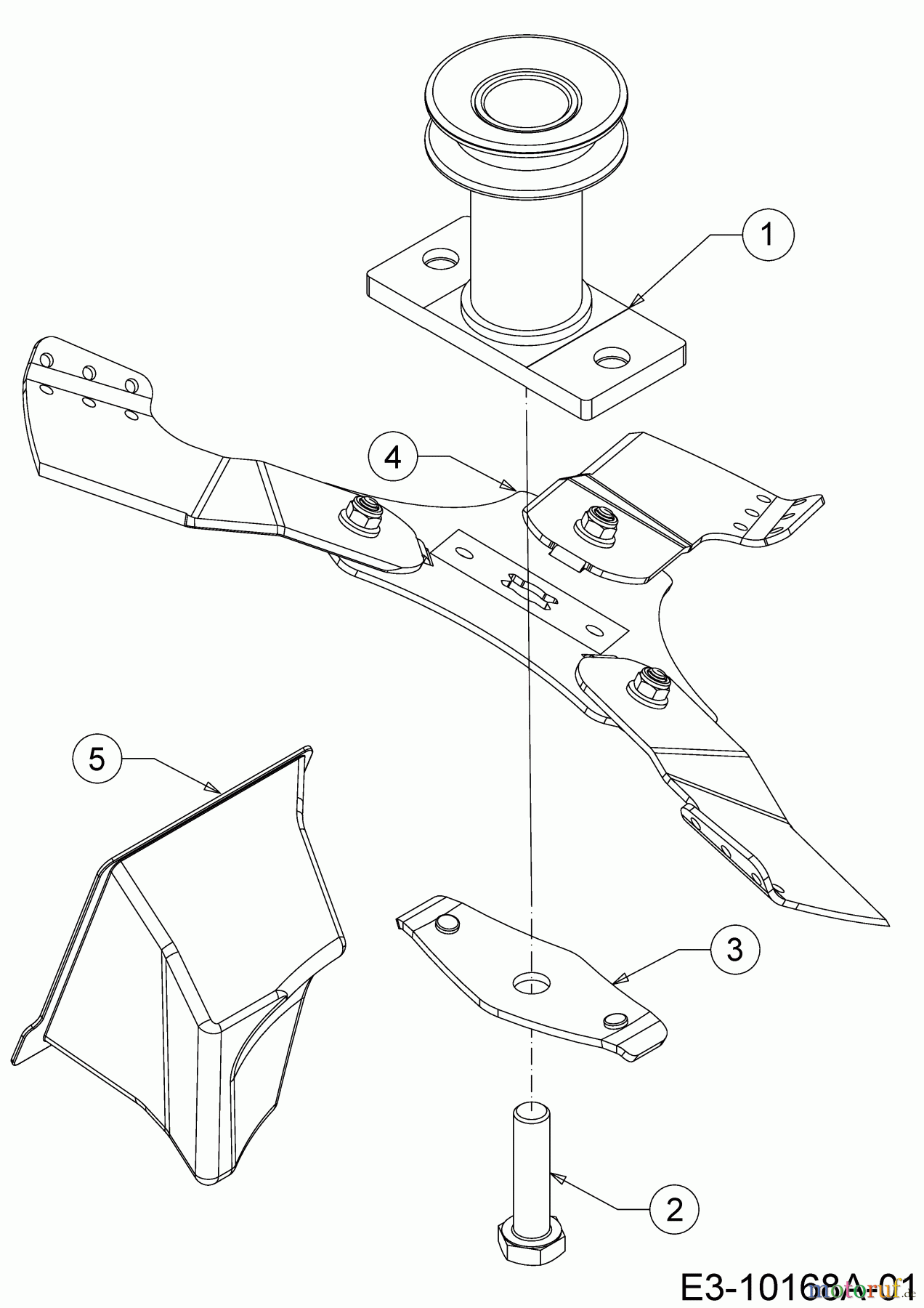  Wolf-Garten Motormäher mit Antrieb A 460 ASPHW 12AWTV5E650 (2019) Messer, Messeraufnahme, Mulchstopfen