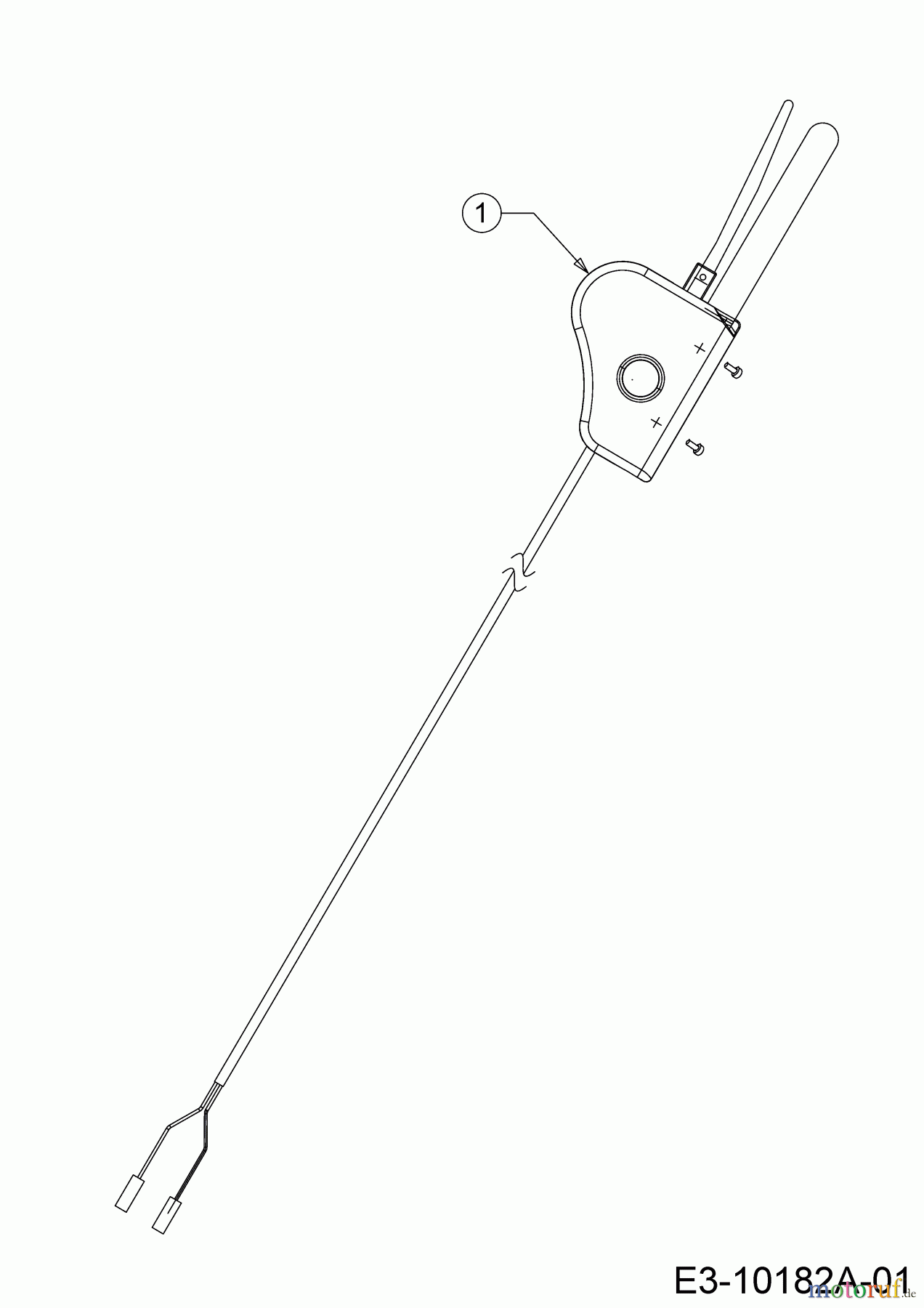  Wolf-Garten Elektromäher mit Antrieb Expert 40 EA 18DRH1K-C50  (2017) Schalter