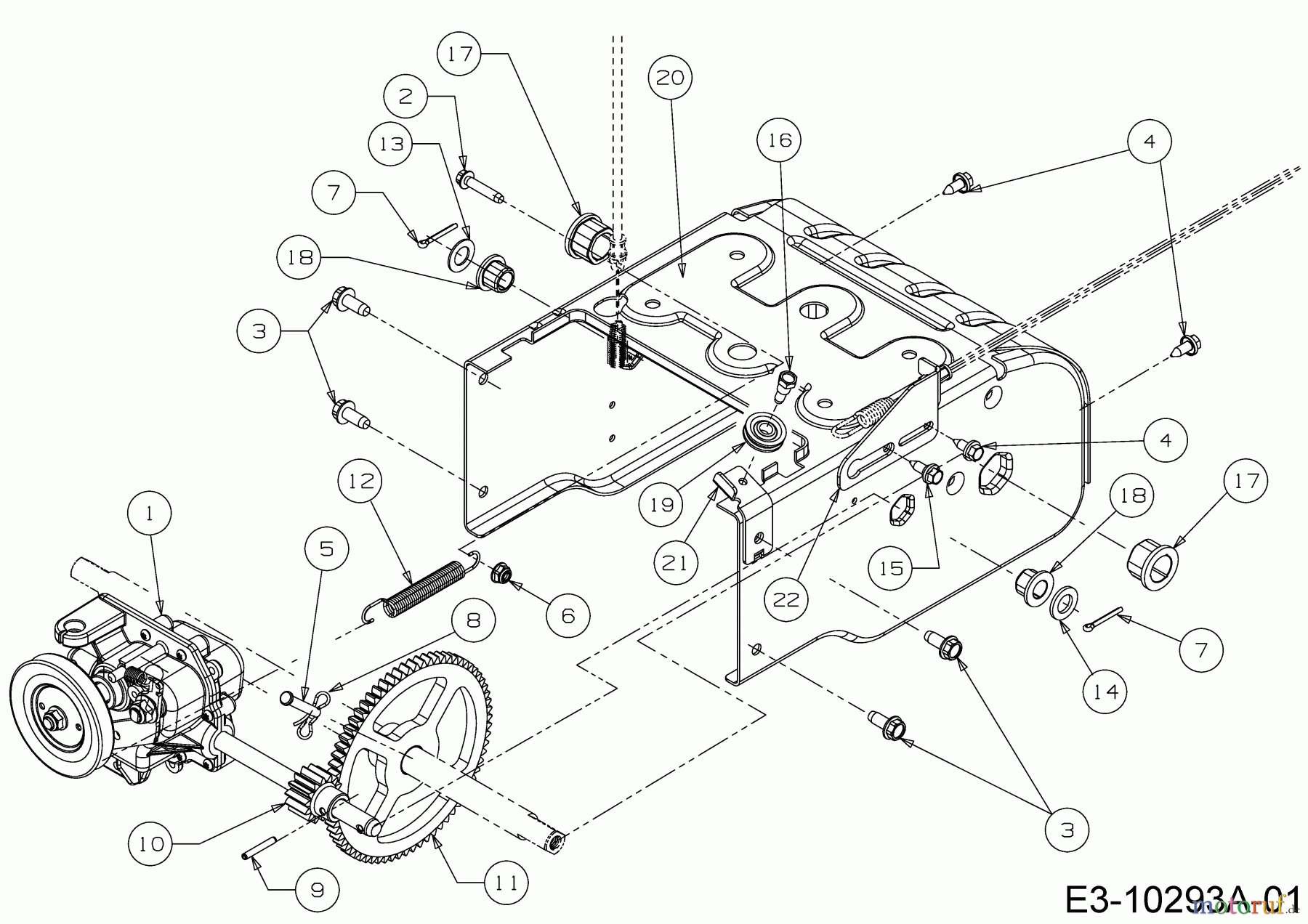  Wolf-Garten Schneefräsen SF 56 31A-3AAD650  (2020) Getriebe