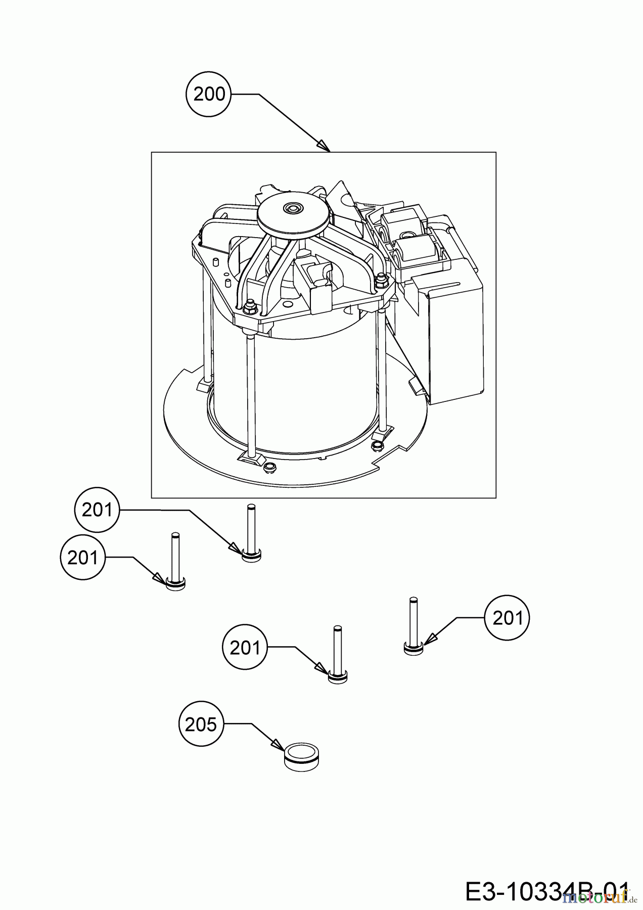  Wolf-Garten Elektromäher Blue Power 37 E 18AWG1Y1650  (2019) Elektromotor