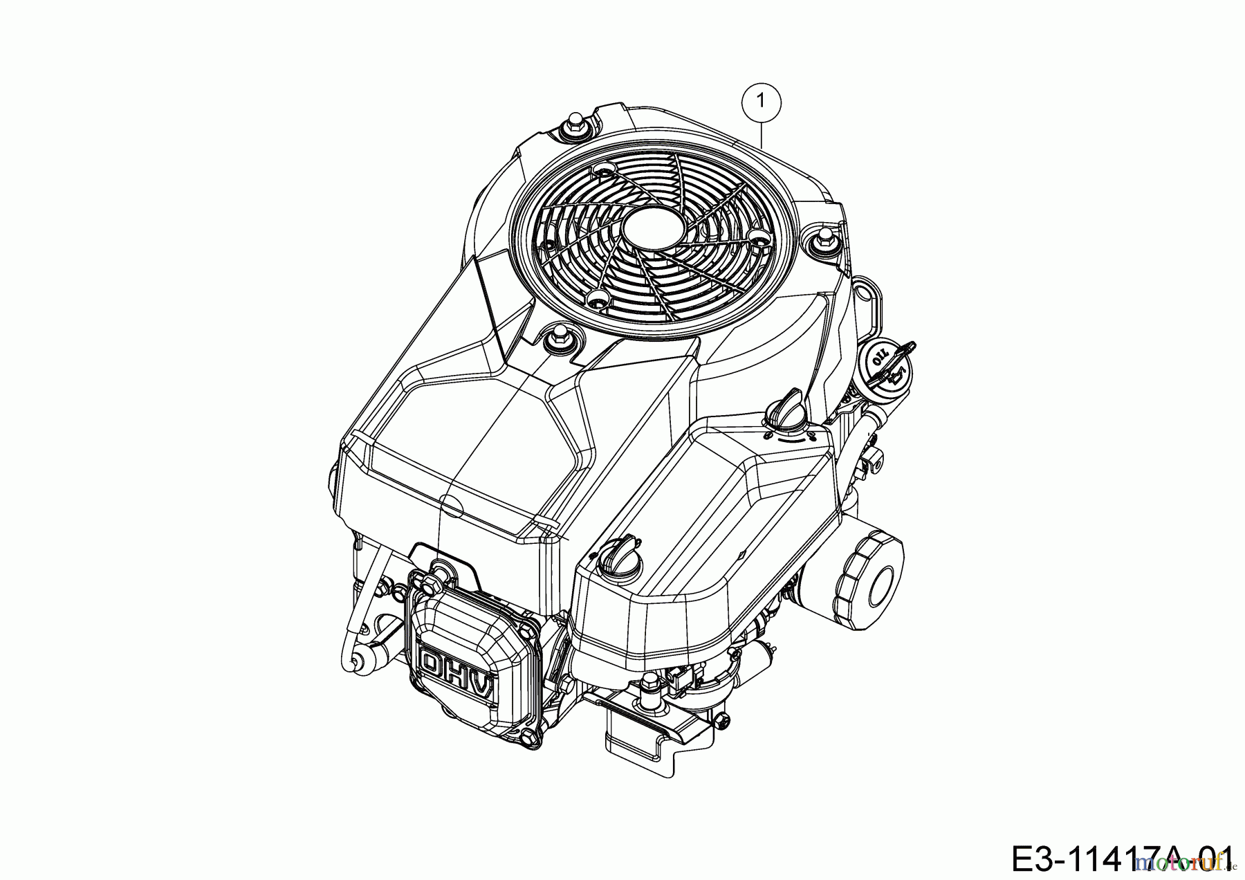  Wolf-Garten Rasentraktoren A 92 H 13BH71RE650  (2019) Motor B&S