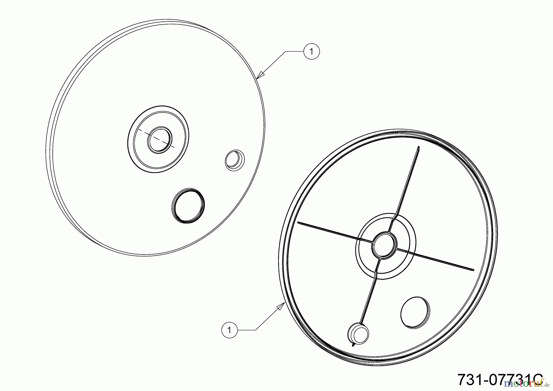  Wolf-Garten Motormäher mit Antrieb A 460 ASPHW 12DWTV5E650 (2023) Radabdeckung