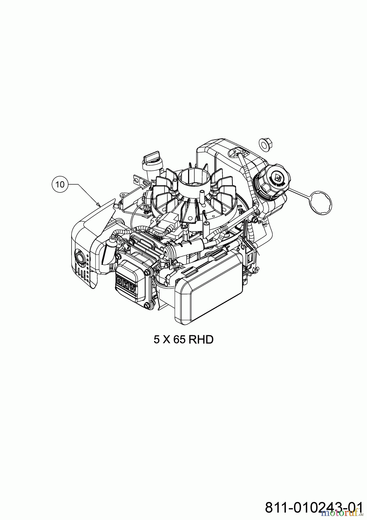  Wolf-Garten Motormäher mit Antrieb A 5300 A 12C-POKC650 (2021) Motor