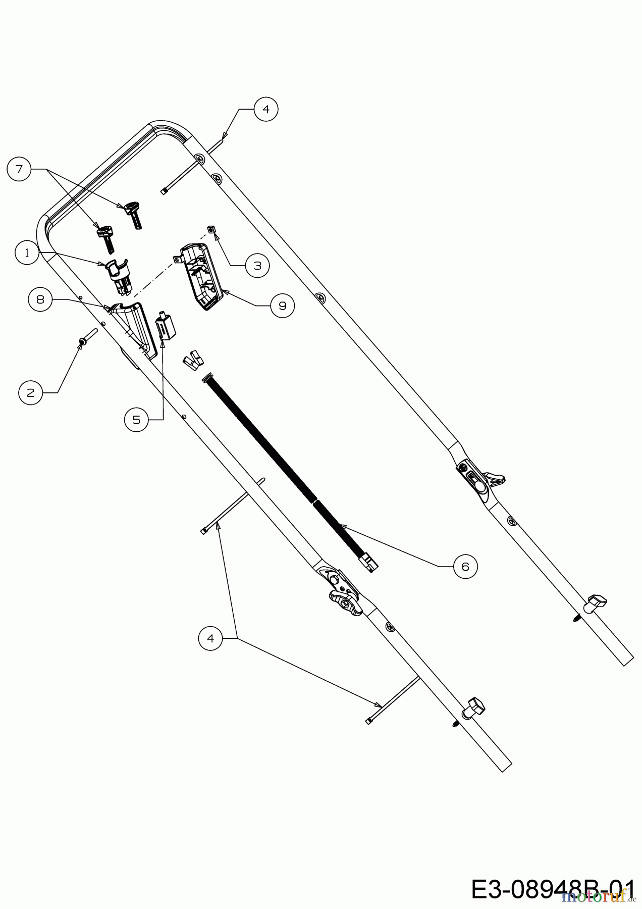  Wolf-Garten Motormäher mit Antrieb A 460 ASPHWIS 12CYTVB9650 (2021) Elektroteile