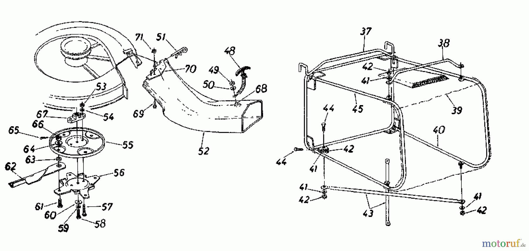  MTD Zubehör Zubehör Garten- und Rasentraktoren Grasfangvorrichtung für 30