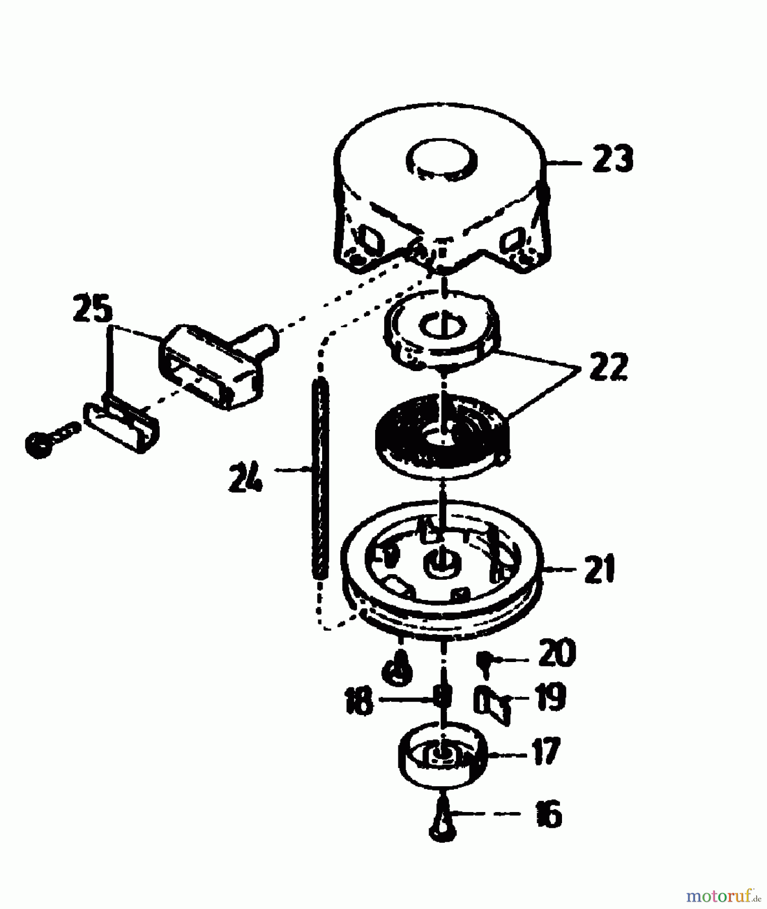  Golf Elektromäher HE 02881.04  (1985) Reversierstarter