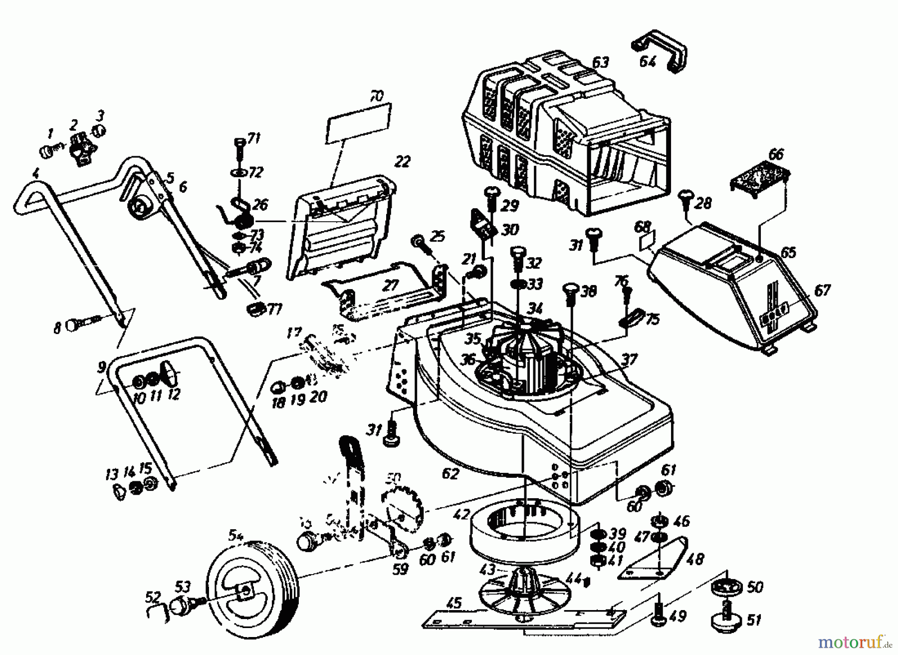  Golf Elektromäher 245 HLE 02623.08  (1985) Grundgerät