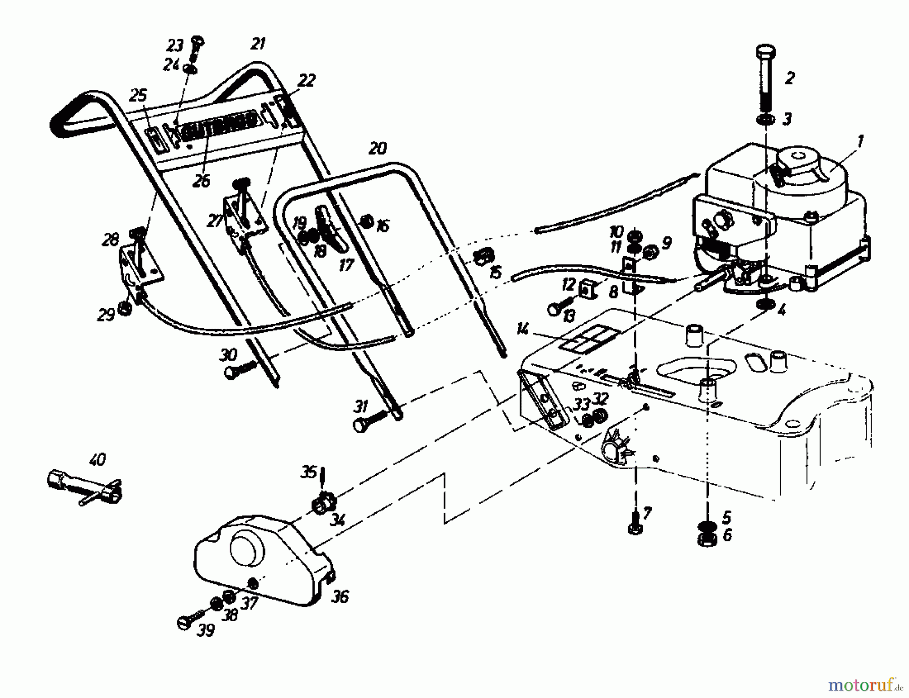  Gutbrod Schneeräumer SR 800 02888.01  (1985) Holm