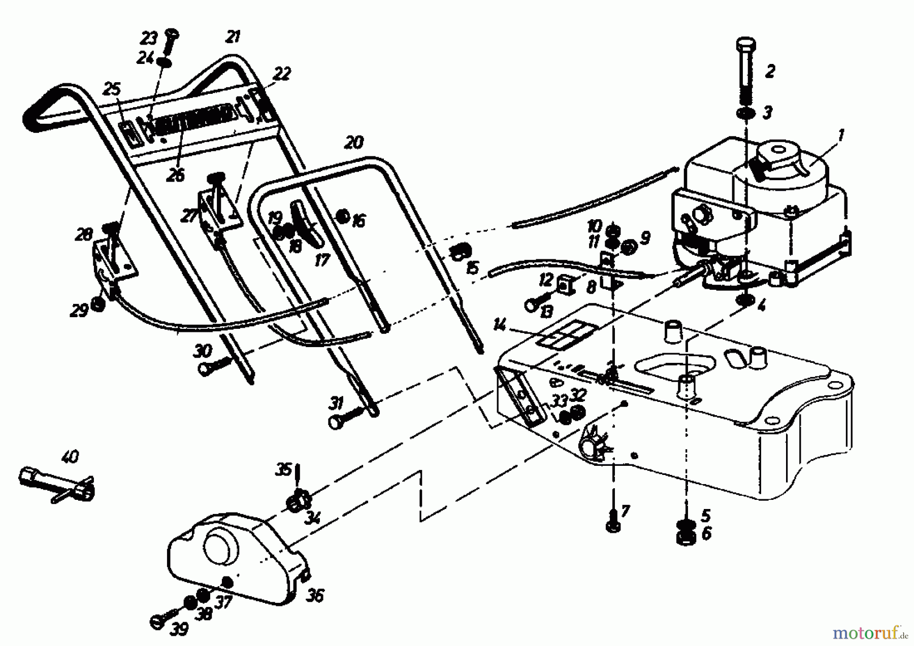  Gutbrod Schneeräumer SR 800 02888.02  (1986) Holm