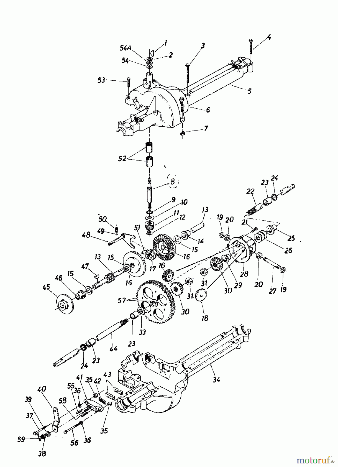  Columbia Rasentraktoren 8/760 HA 137-5040  (1987) Getriebe