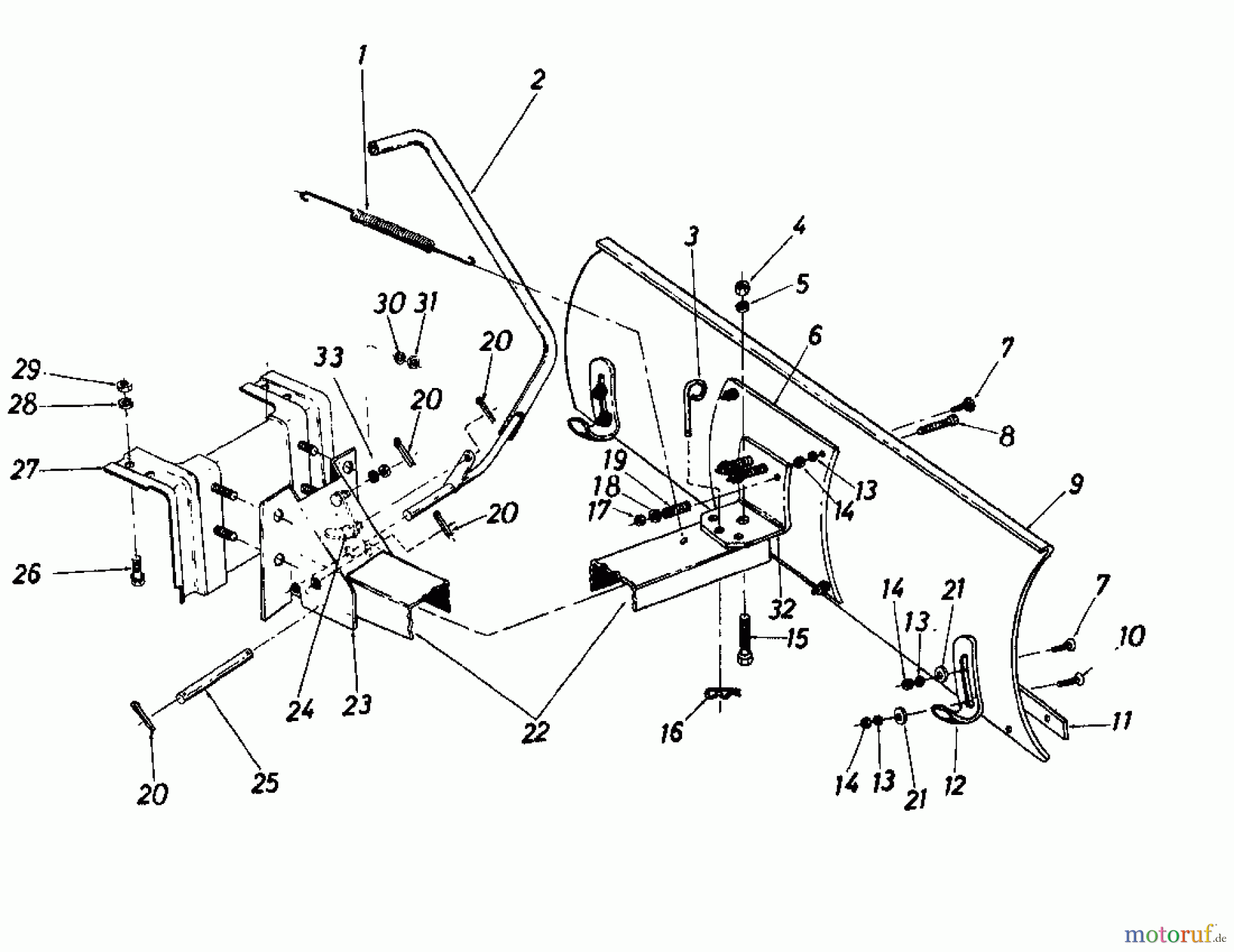  MTD Zubehör Zubehör Garten- und Rasentraktoren Räumschild für 300 Serie (42