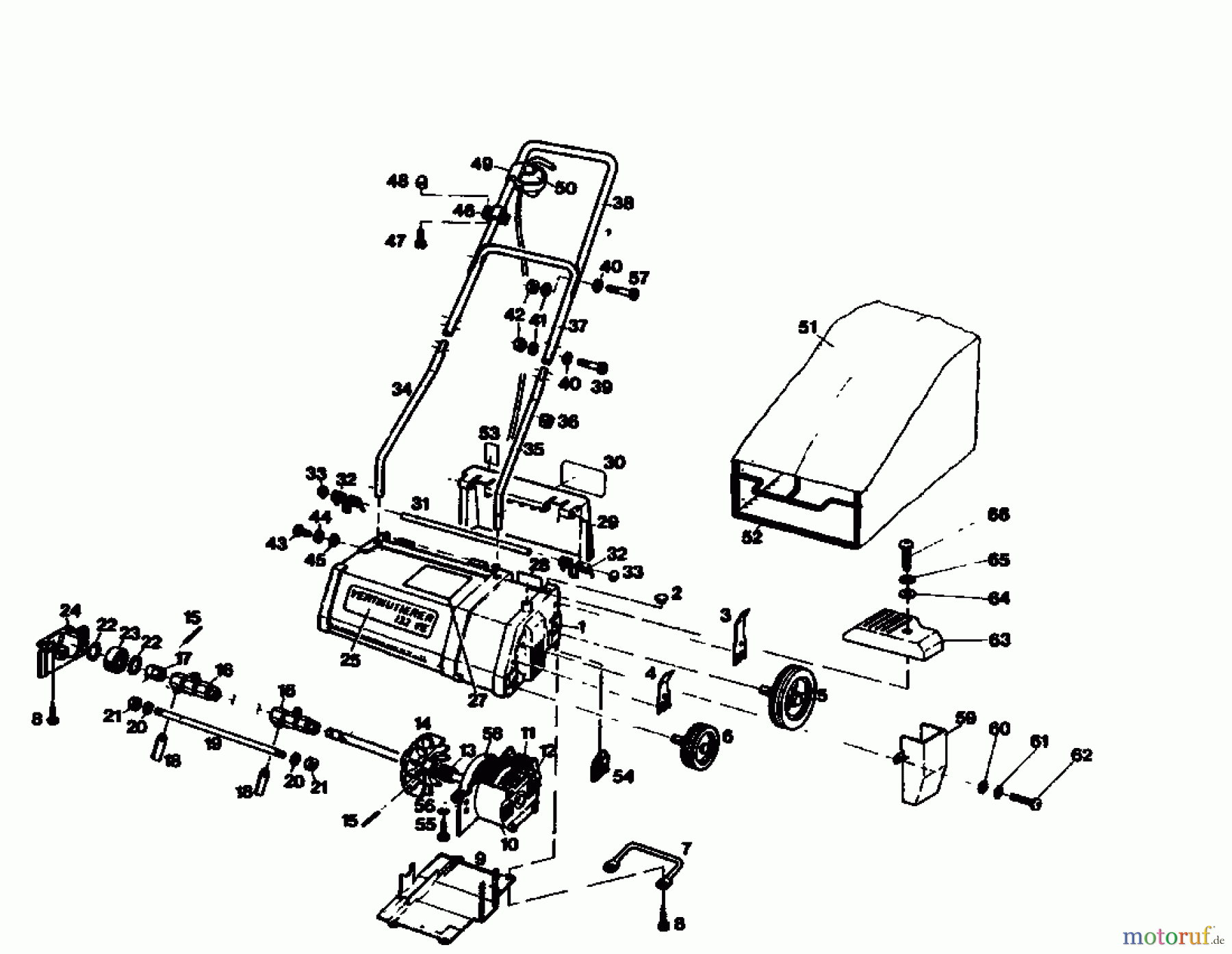  Golf Elektrovertikutierer 132 VE 02890.05  (1987) Grundgerät