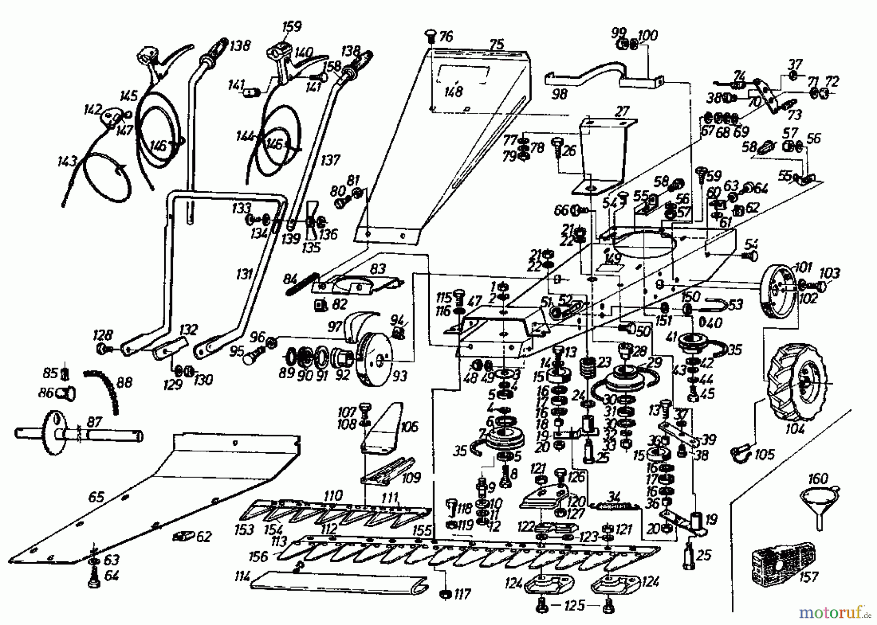  Gutbrod Balkenmäher BM 700 07510.01  (1987) Grundgerät