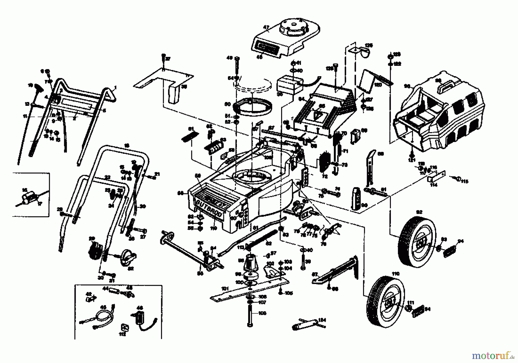  Gutbrod Motormäher HB 40 LBS 02896.05  (1987) Grundgerät