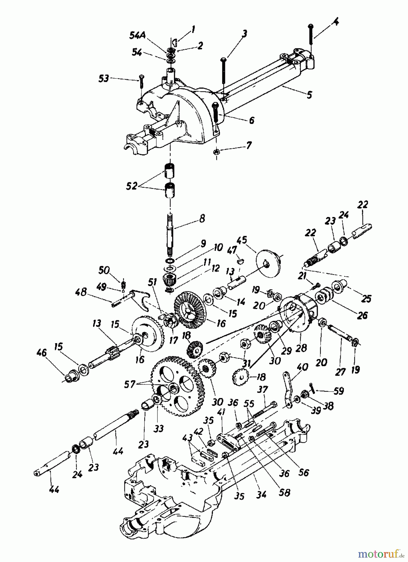  Columbia Rasentraktoren 111/960 138-6370  (1988) Getriebe