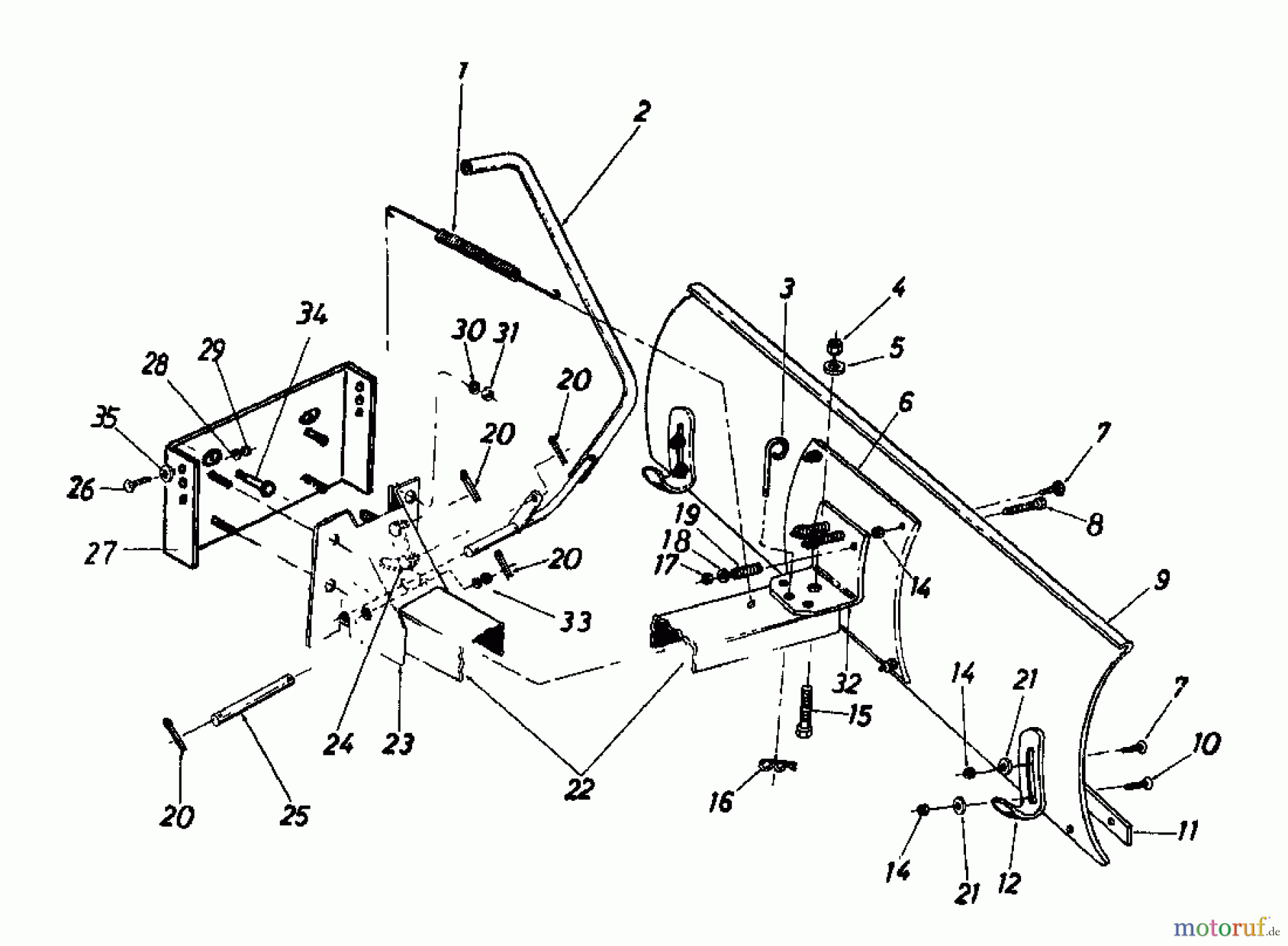  MTD Zubehör Zubehör Garten- und Rasentraktoren Räumschild für 300 Serie (42