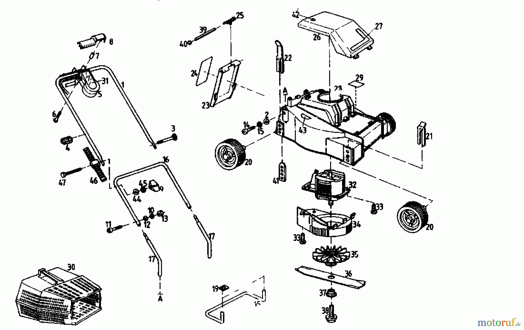  Golf Elektromäher 132 HE 02845.04  (1988) Grundgerät