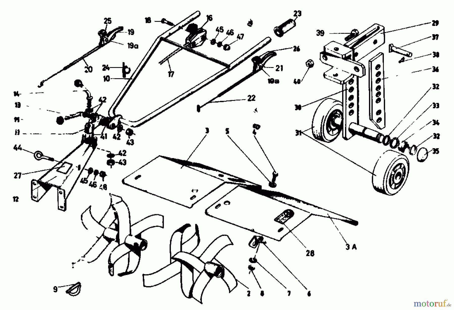  Golf Motorhacken 162 MS 4 07514.04  (1988) Hacksterne, Holm