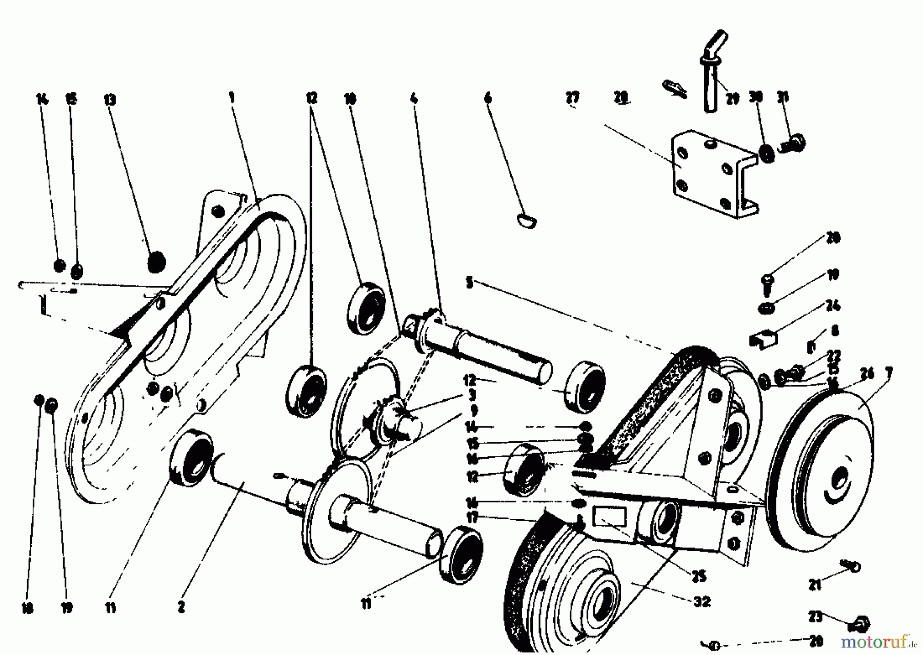  Golf Motorhacken 162 MS 4 07514.04  (1988) Kettenkasten