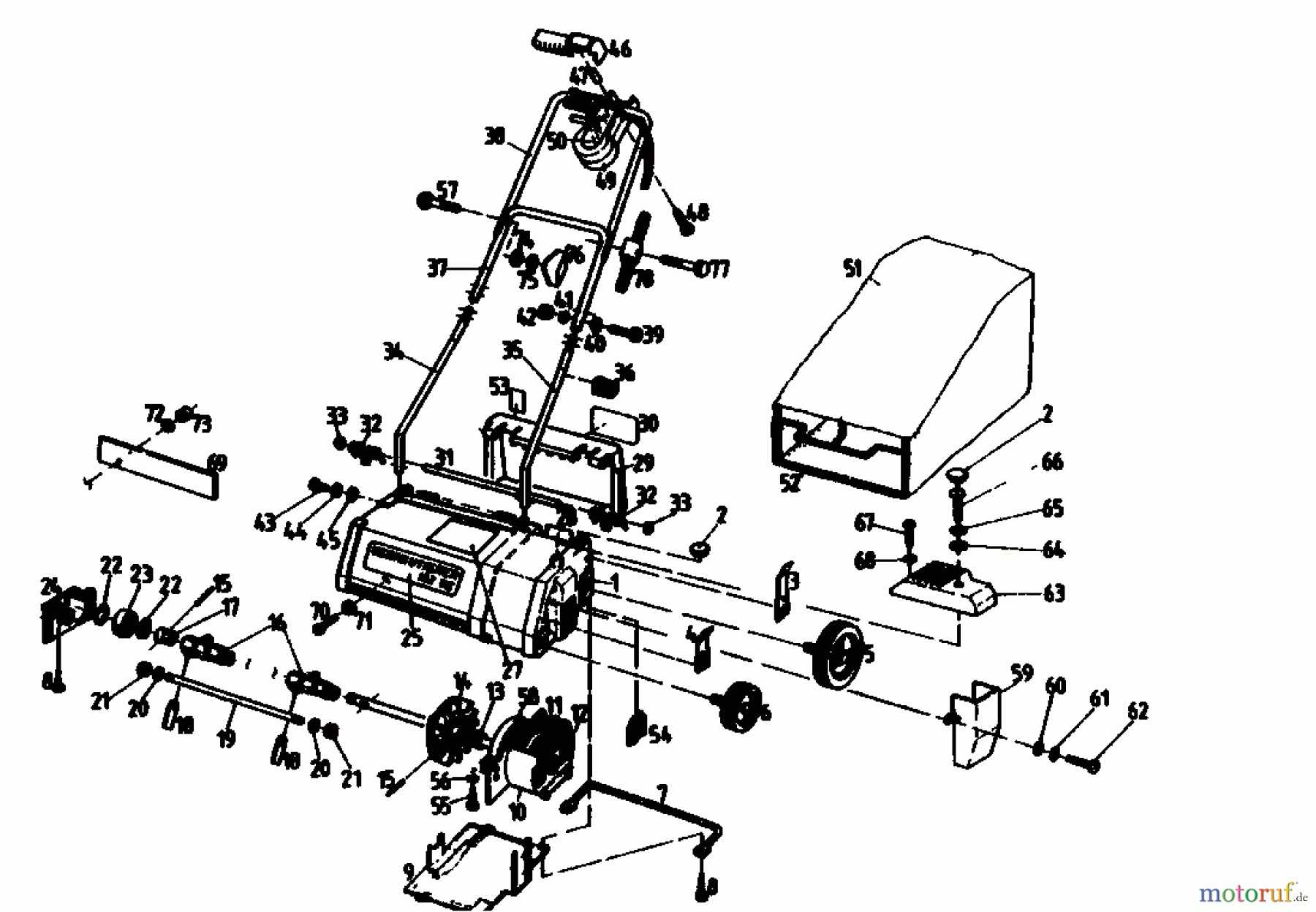  Golf Elektrovertikutierer 132 VE 02846.03  (1988) Grundgerät