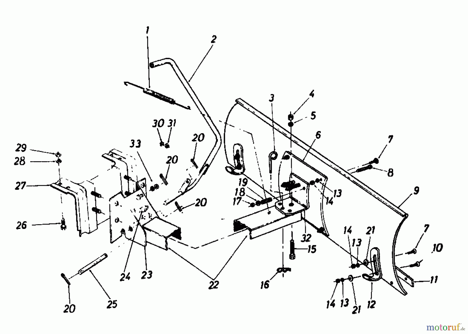  MTD Zubehör Zubehör Garten- und Rasentraktoren Räumschild für 300 Serie (42