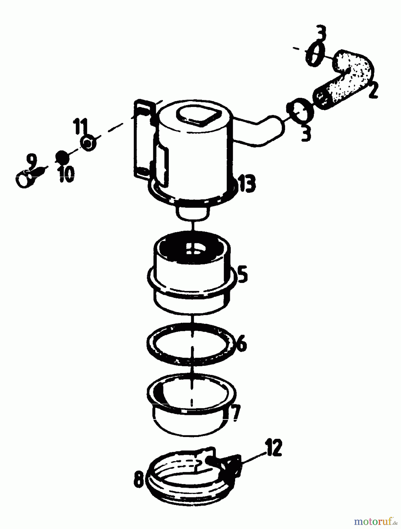  Gutbrod Balkenmäher BM 100 4/BS 07507.02  (1988) Luftfilter