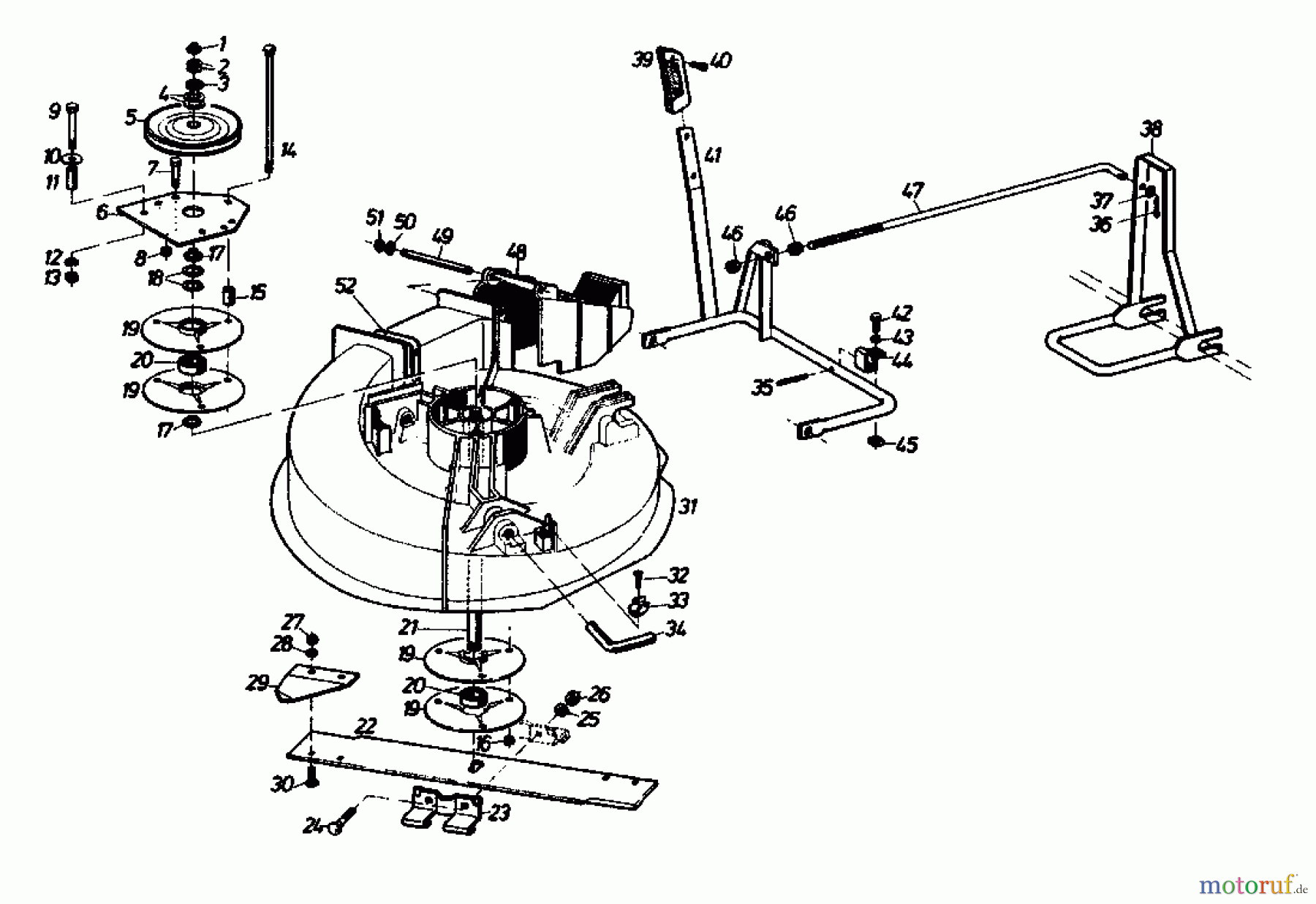  Gutbrod Rasentraktoren Sprint 800 E 02840.05  (1988) Mähwerk 66cm