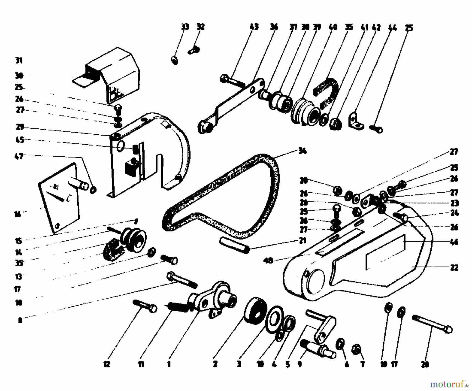  Gutbrod Motorhacken MB 60-52 07514.03  (1988) Fahrantrieb