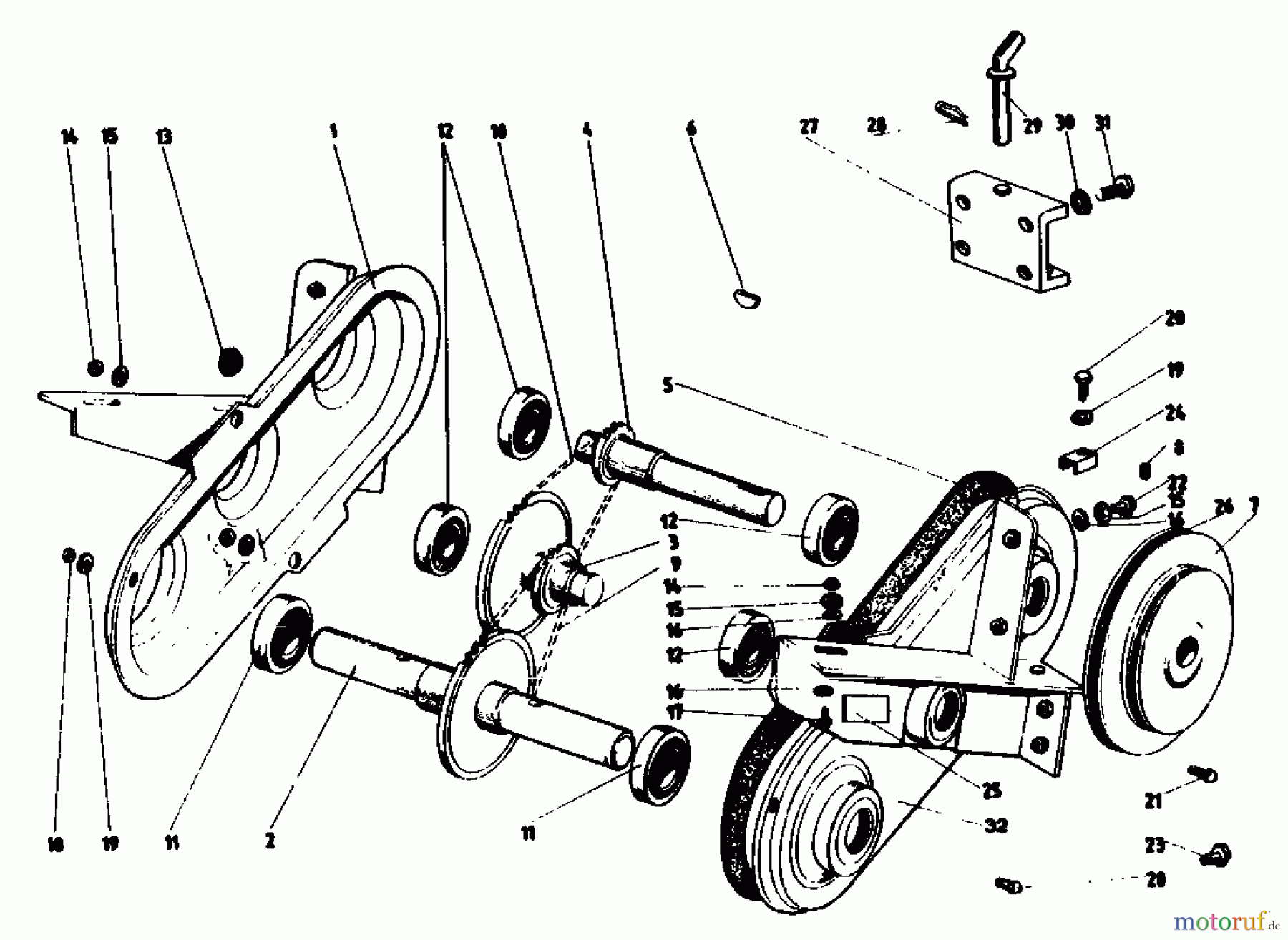  Gutbrod Motorhacken MB 60-52 07514.03  (1988) Kettenkasten