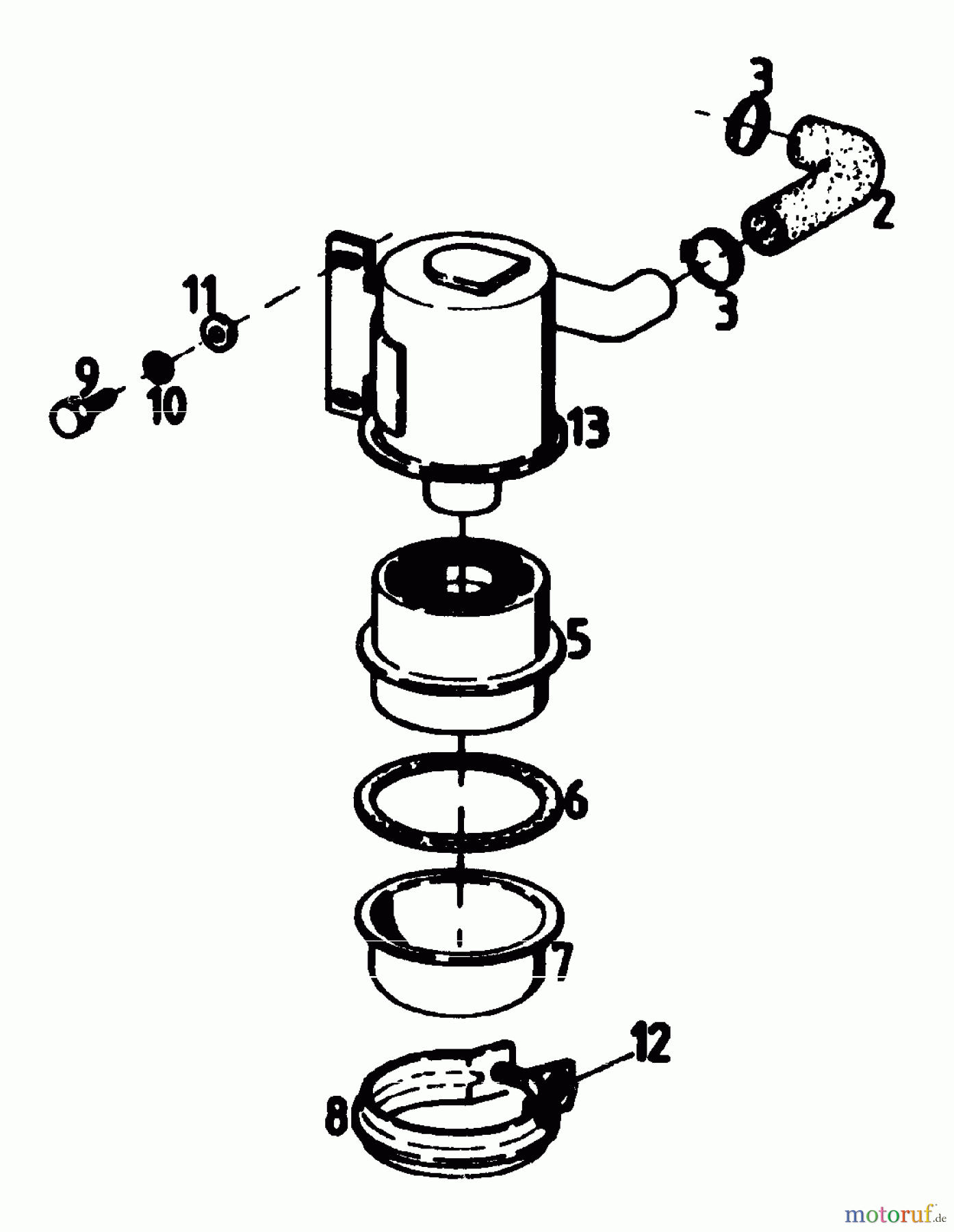  Gutbrod Balkenmäher BM 100-2/G 07507.01  (1988) Luftfilter