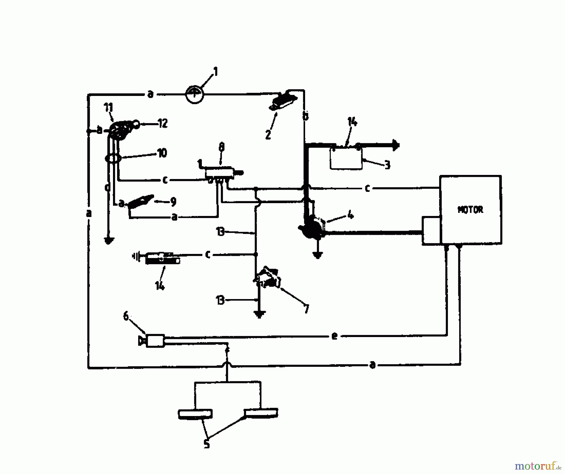  Gutbrod Rasentraktoren 810 HEBS 02651.03  (1988) Schaltplan