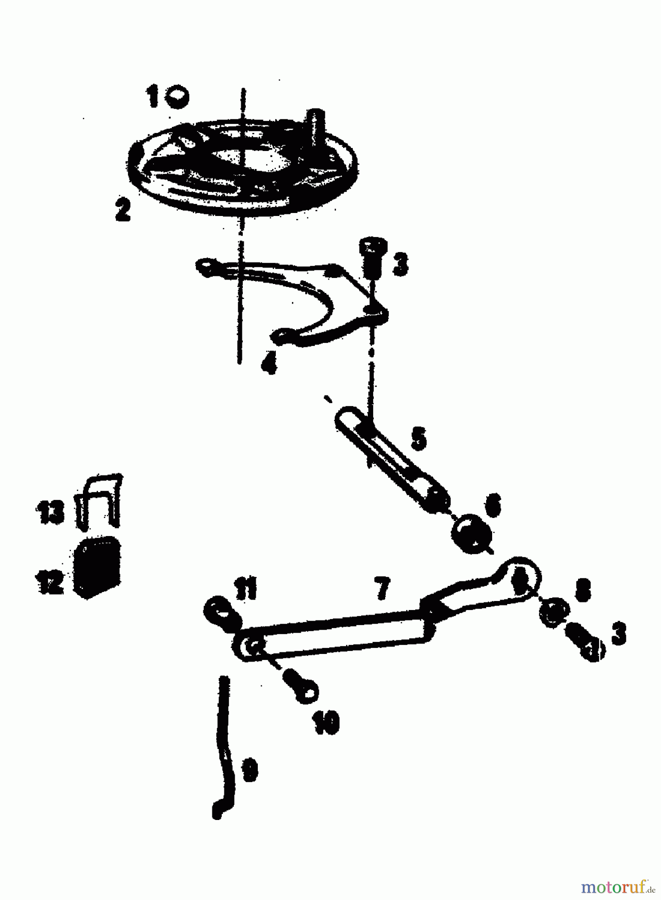  Gutbrod Motormäher mit Antrieb SB 51 R 02608.04  (1989) Regler