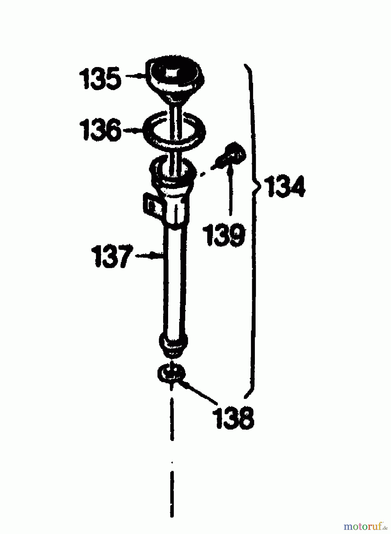  Gutbrod Motormäher mit Antrieb HB 47 R 02847.01  (1989) Ölmeßstab