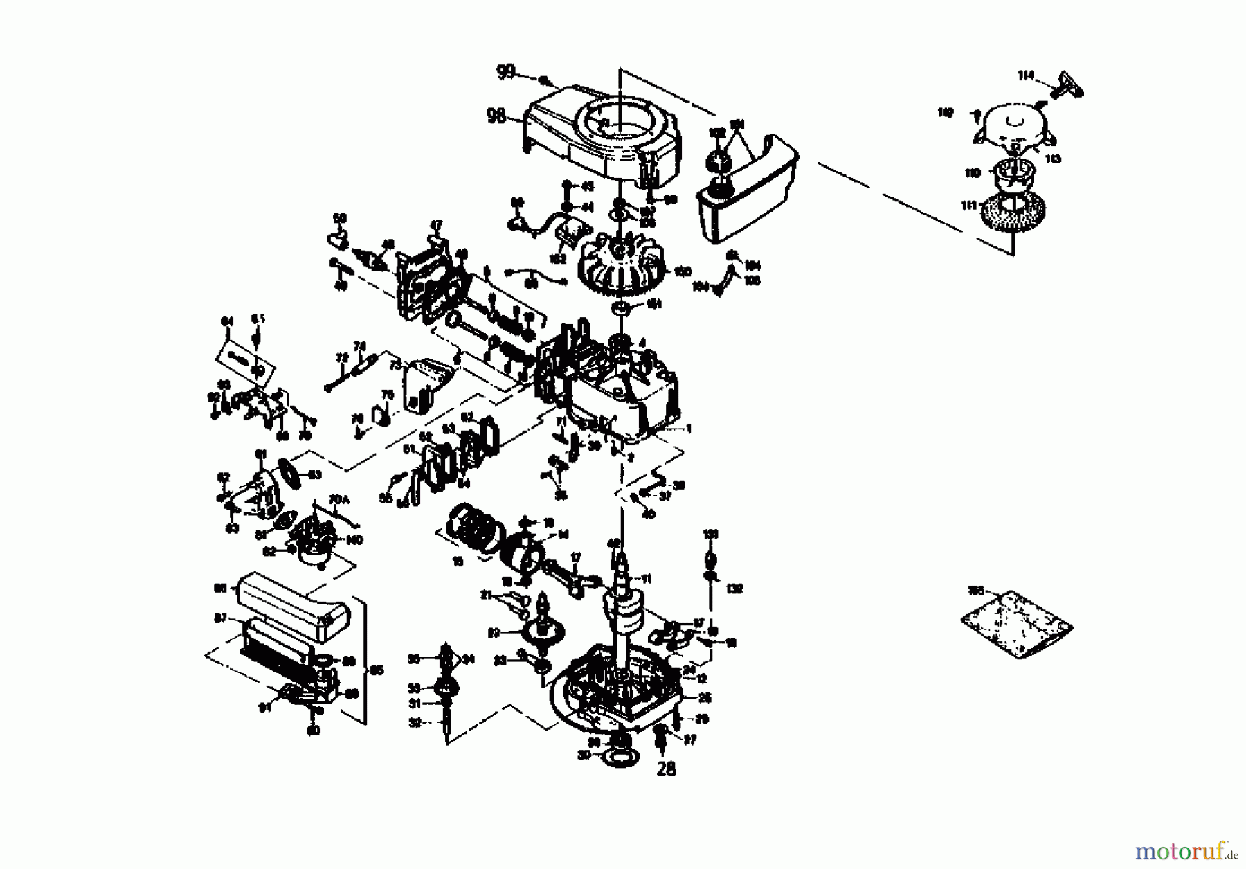  Gutbrod Motormäher mit Antrieb HB 47 R 02847.08  (1989) Zylinder