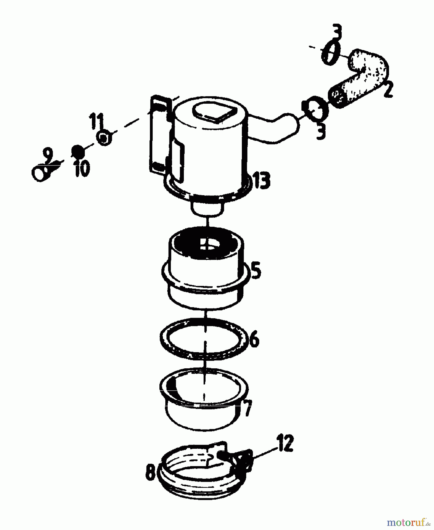  Gutbrod Balkenmäher BM 100-2/G 07507.01  (1989) Luftfilter