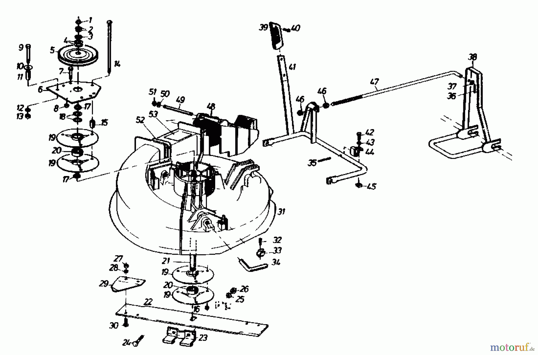  Gutbrod Rasentraktoren Sprint 800 E 02840.06  (1989) Mähwerk 66cm