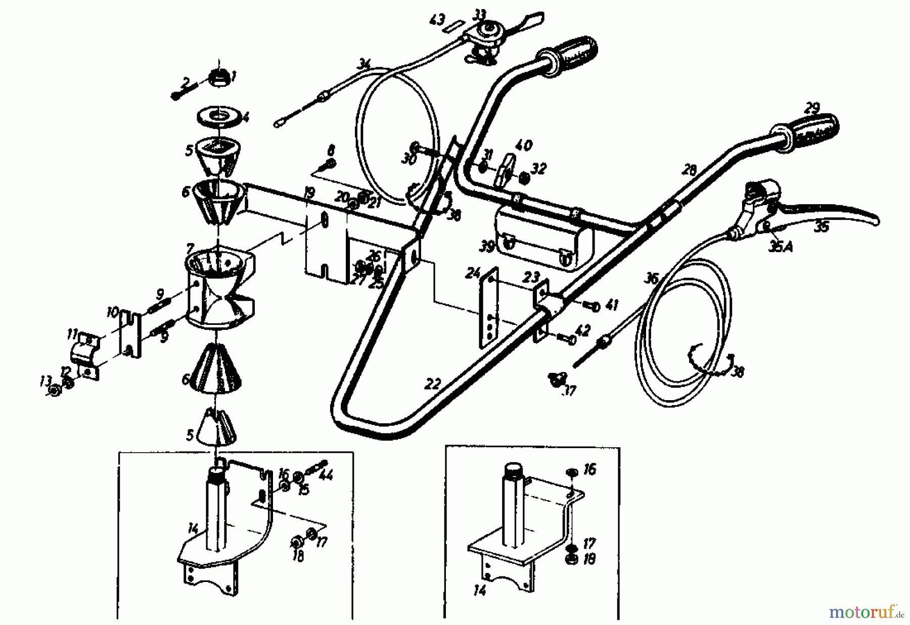  Gutbrod Balkenmäher BM 100 4/BS 07507.02  (1989) Holm